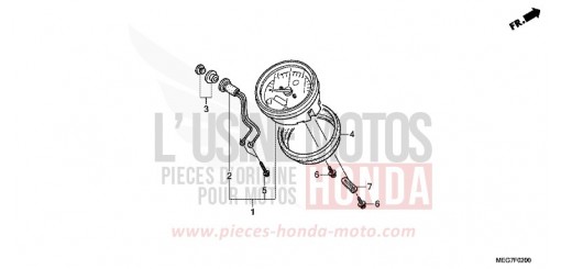 METER (VT750C2B/C2S/CS/C/CA) VT750CSC de 2012